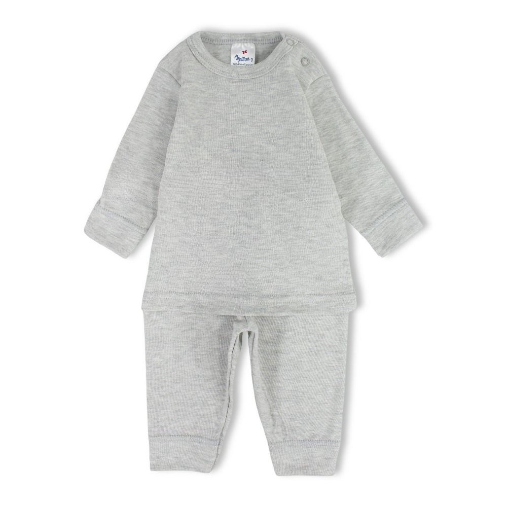 Unisex Baby Plain Thermal Set