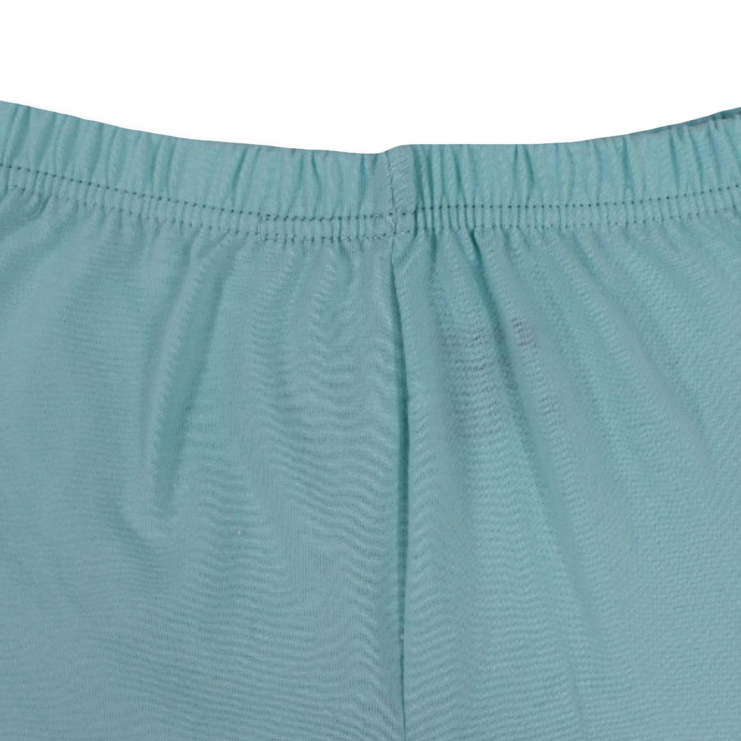 Girls Cotton Plain Panty Shorts – Aqua