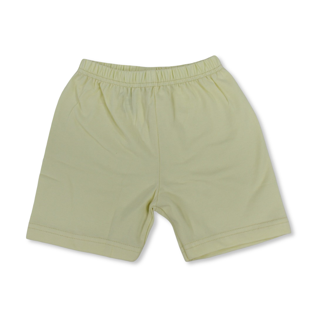 Girls Cotton Plain Panty Shorts – Yellow