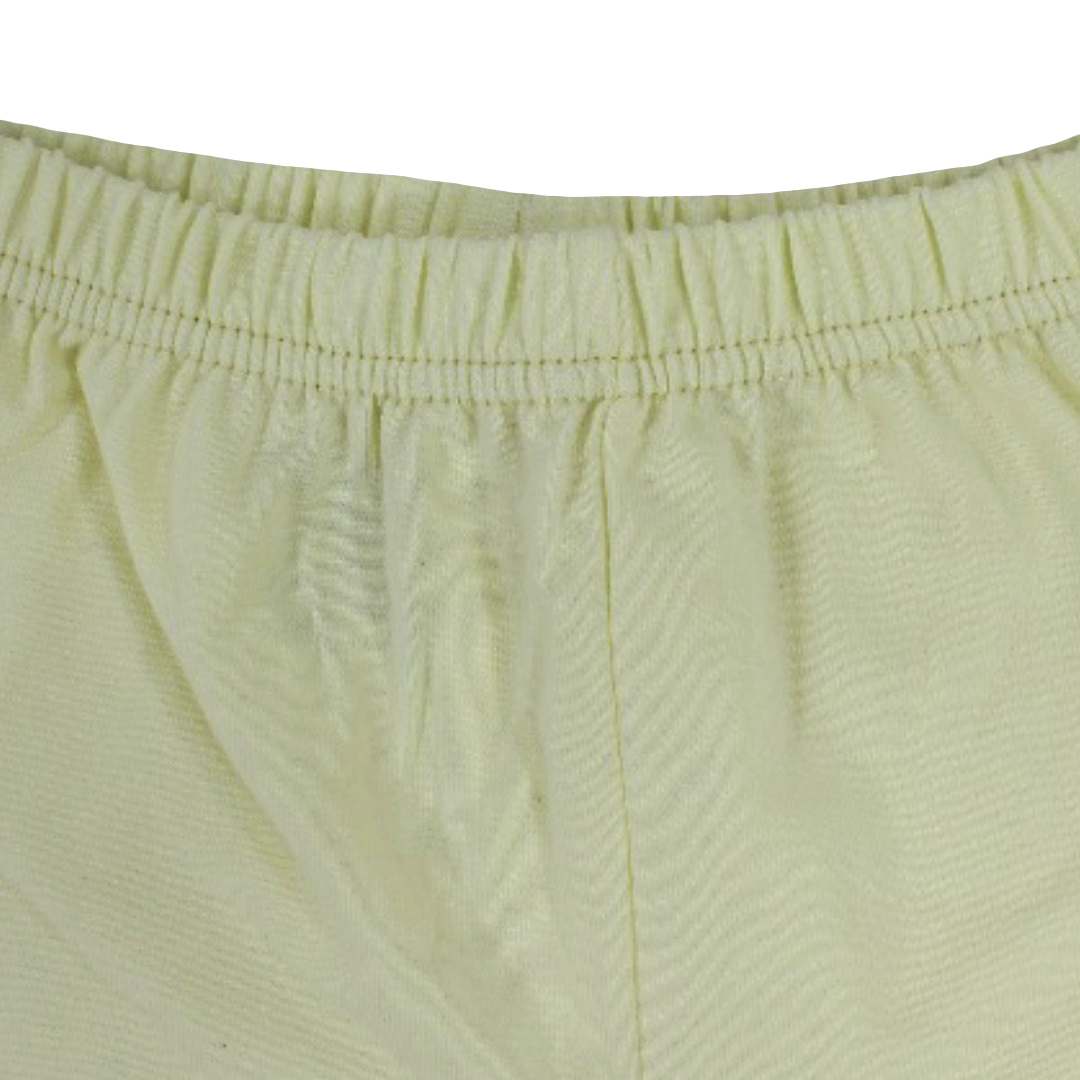 Girls Cotton Plain Panty Shorts – Yellow