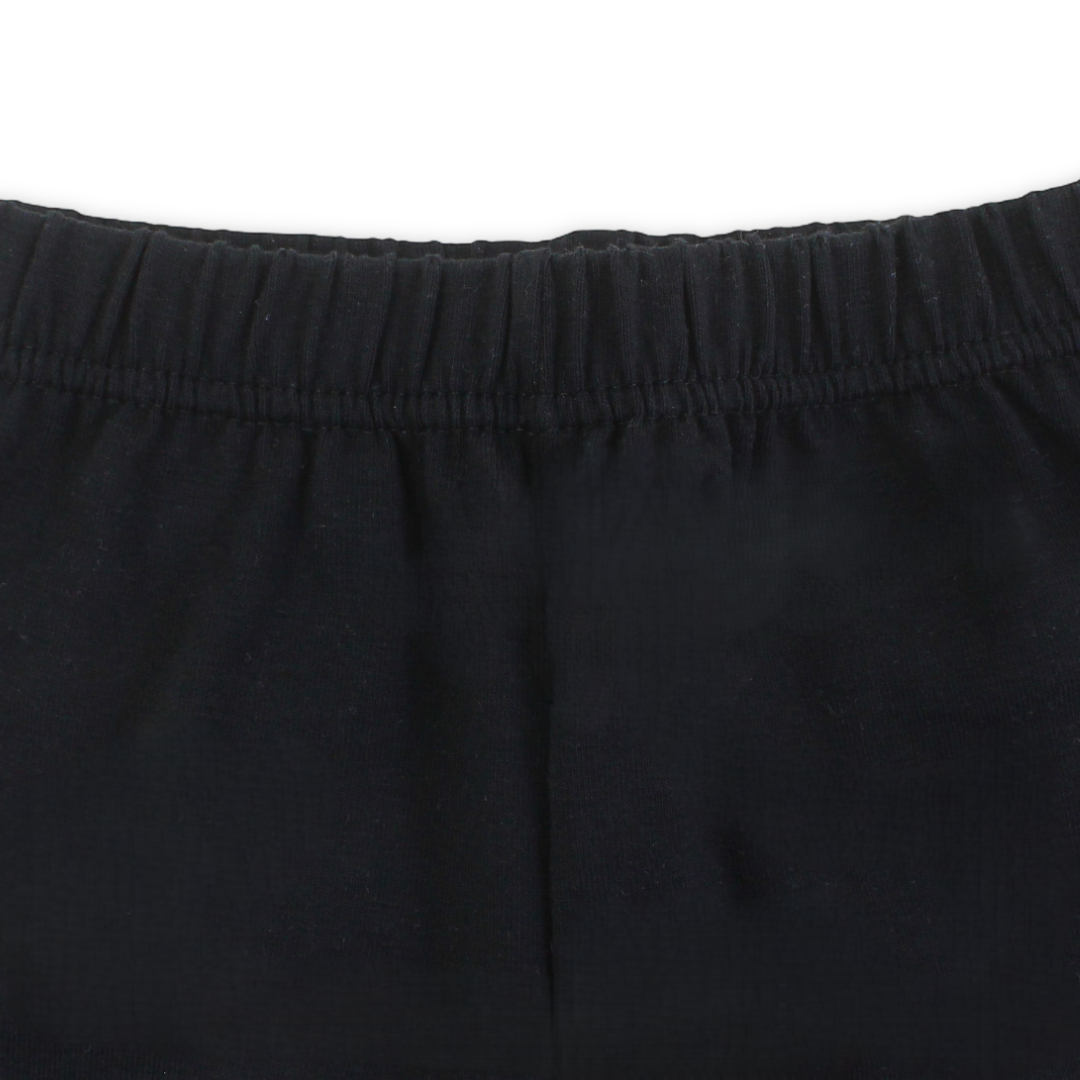 Girls Cotton Plain Panty Shorts – Black