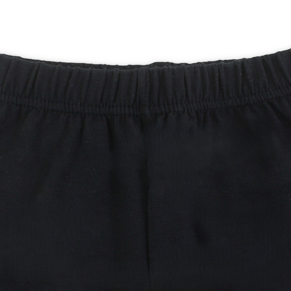 Girls Cotton Plain Panty Shorts – Black