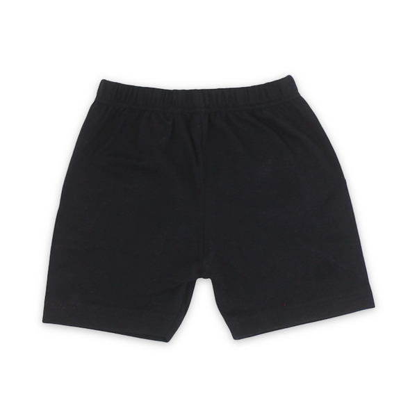 Girls Cotton Plain Panty Shorts – Black