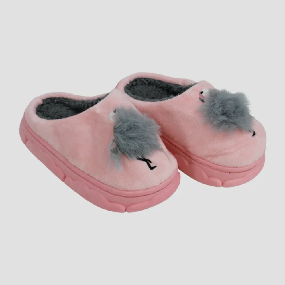 Pink Flamingo Soft Slippers - Clothing - OKO