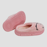 Pink Bear Face Soft Slippers