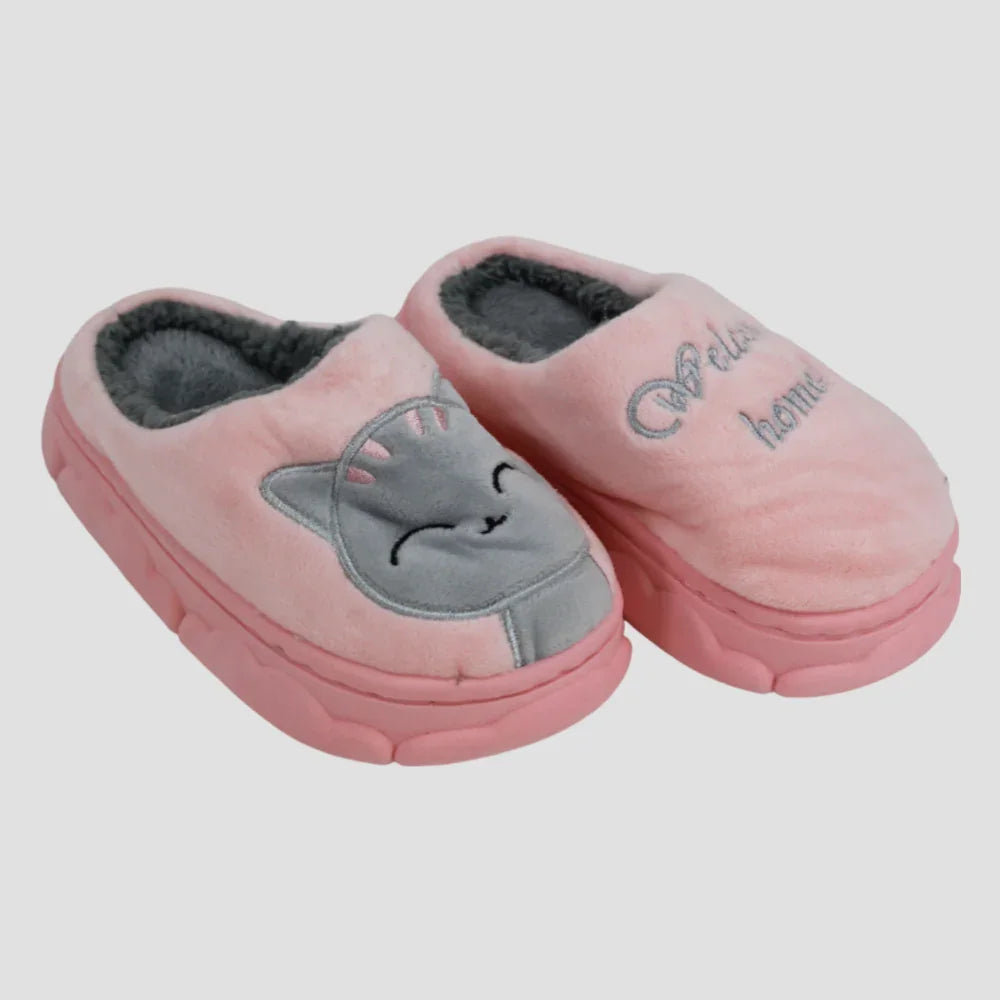 Sleepy Cat Soft Slippers - Clothing - OKO