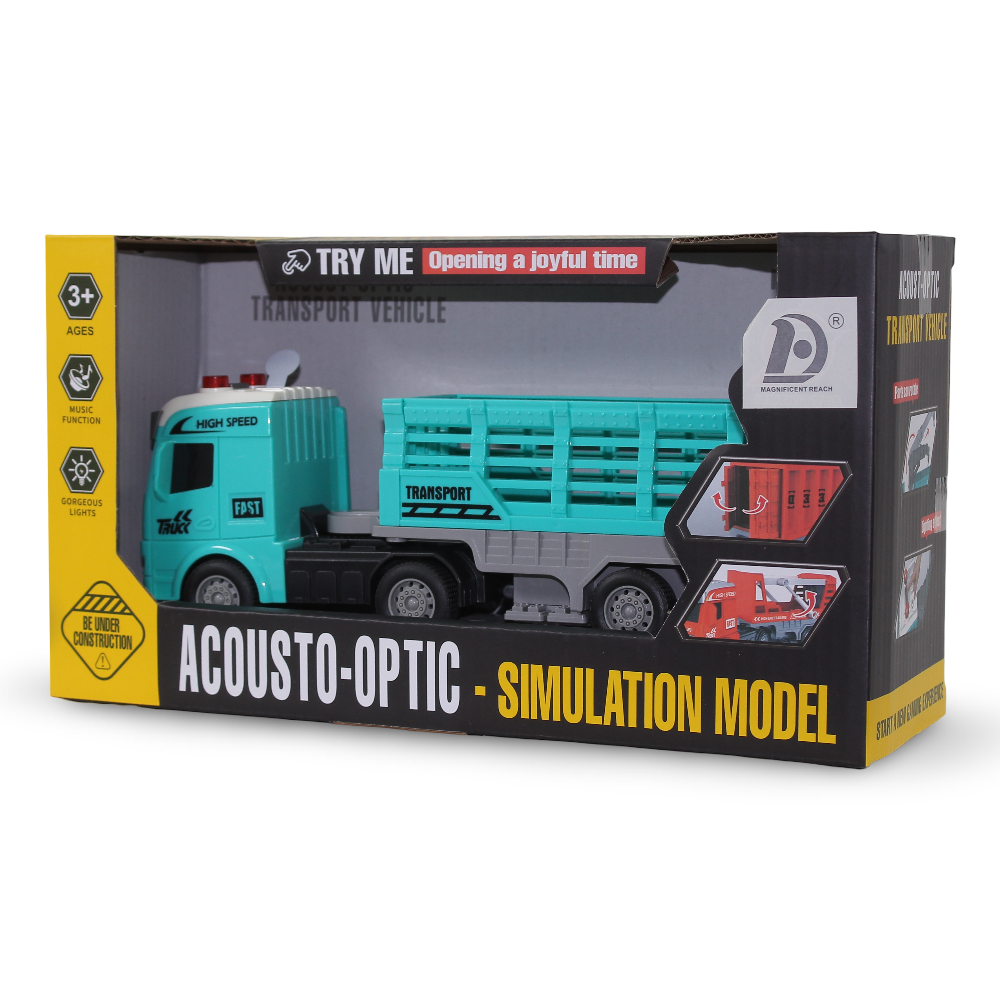 Acousto-Optic Transport Truck Simulation Model with Lights & Sound – Aqua
