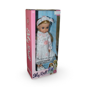 My Doll Fashion Doll with Long Blonde Hair & White Dress