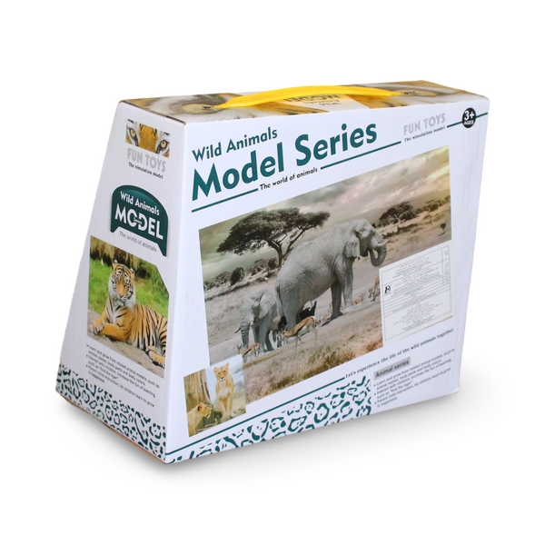 Wild Animal Figure in Display Box – Assorted Models (4 Designs)