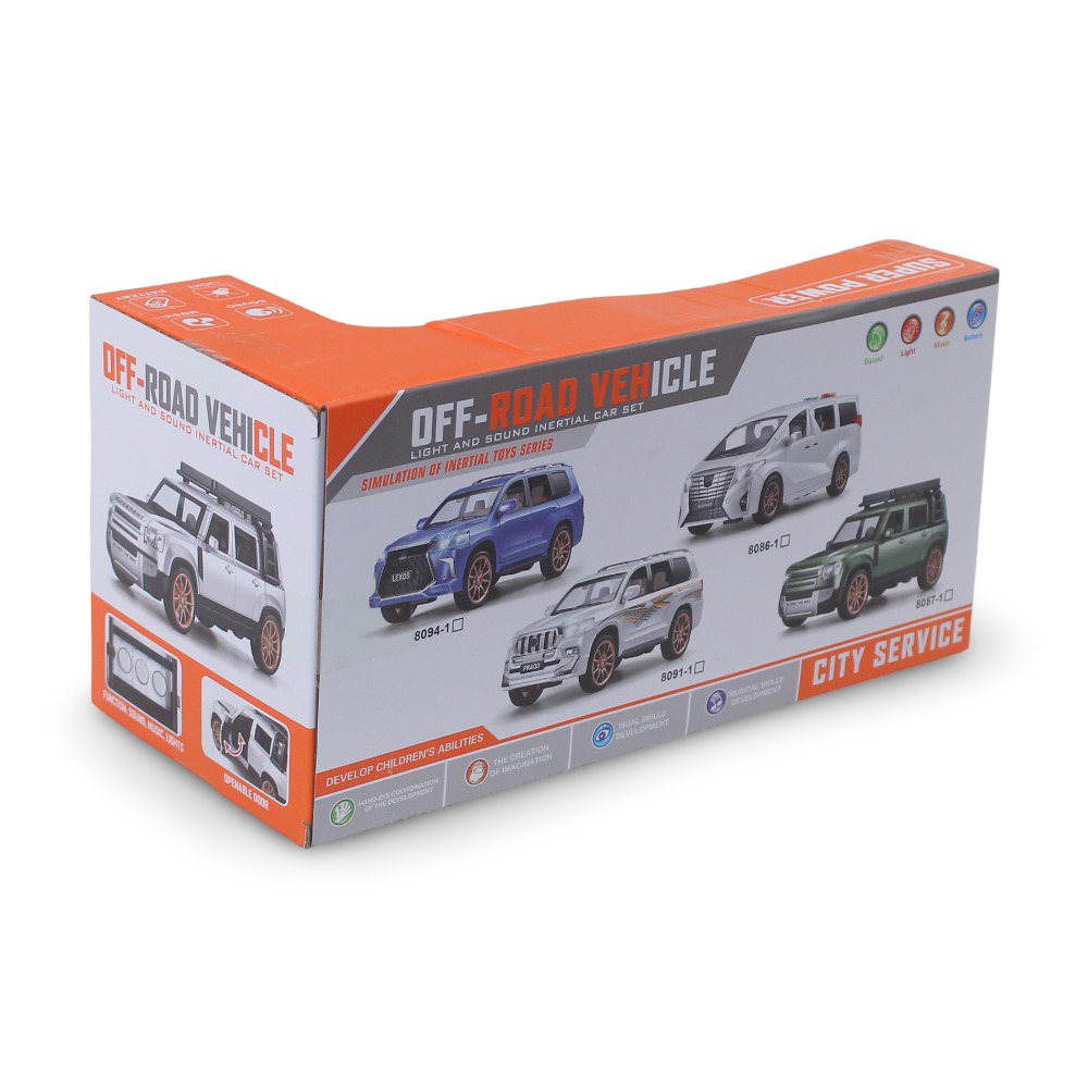 Super Power Land Rover Defender Off-Road Vehicle (Light & Sound) - Blue