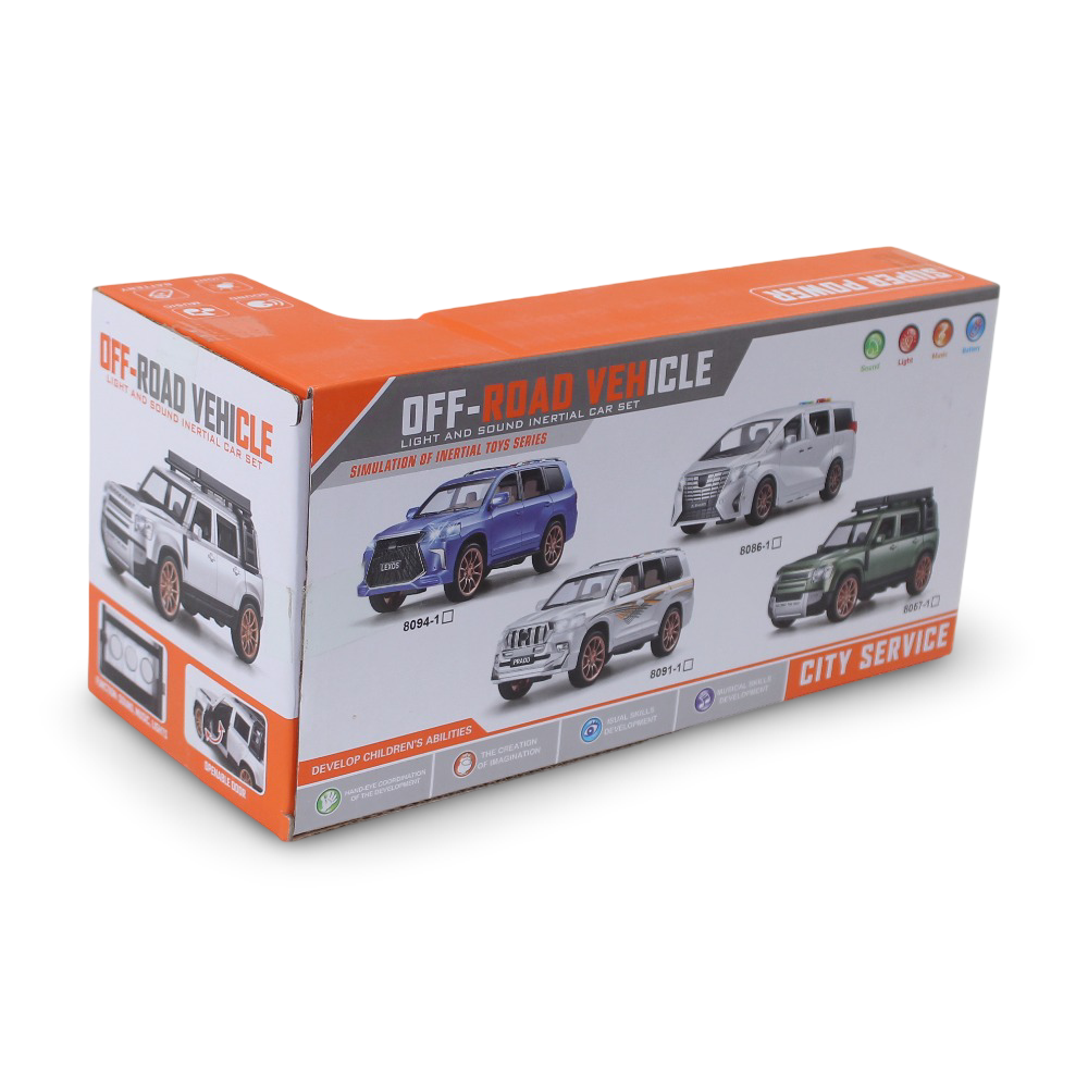 Super Power Land Rover Defender Off-Road Vehicle (Light & Sound) - White