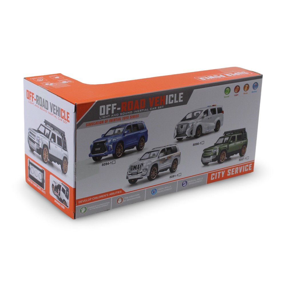 Super Power Off-Road Vehicle (Light & Sound) - White