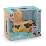 Lovely Pet Musical Cow Toy (Light & Music) - Yellow