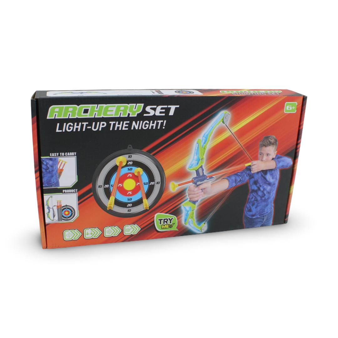 Children's Light-up Archery Toy Set – Pink