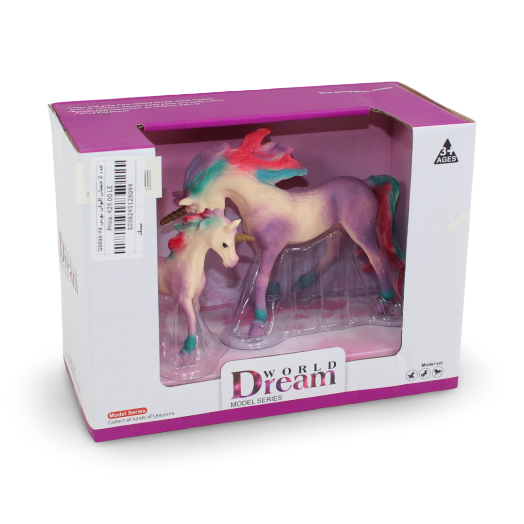 World Dream Model Series 2 Unicorn Figures – Pink