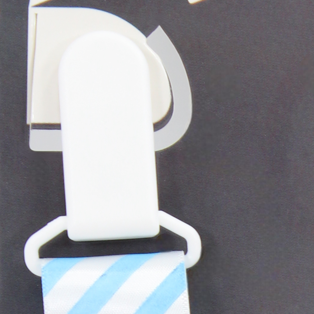 Tender Nest Baby Pacifier Holder – Blue Striped