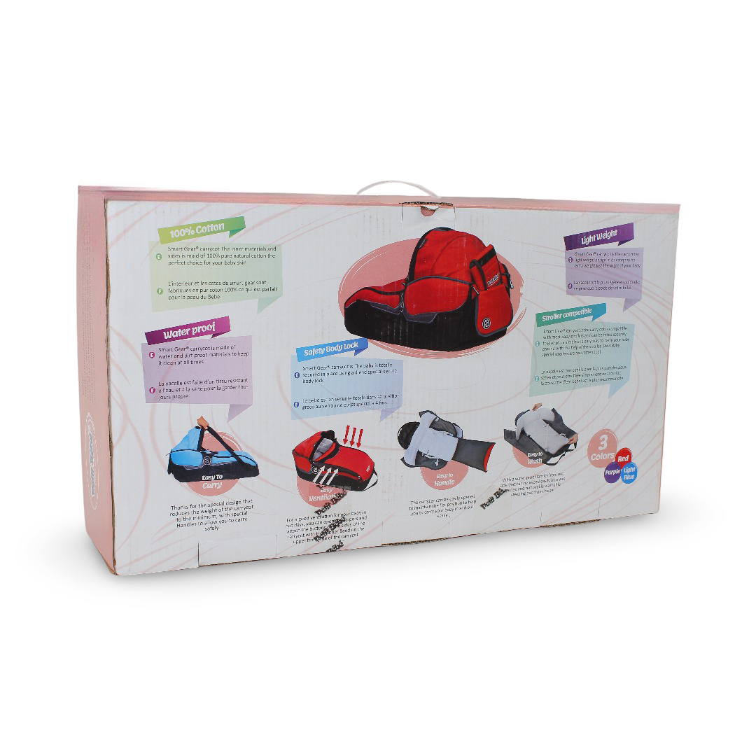 Petit Bebe Smart Gear Baby Carrycot – Red