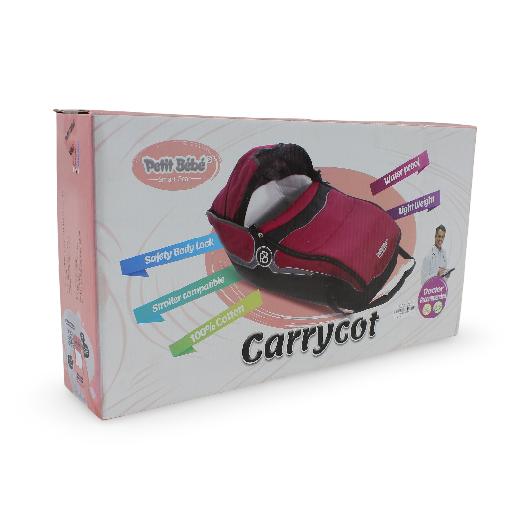 Petit Bebe Smart Gear Baby Carrycot – Burgundy