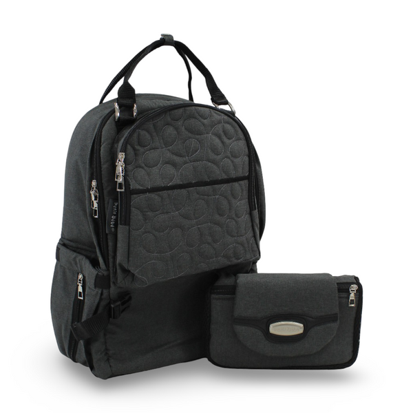 Petit Bebe Premium Go Diaper Backpack – Black