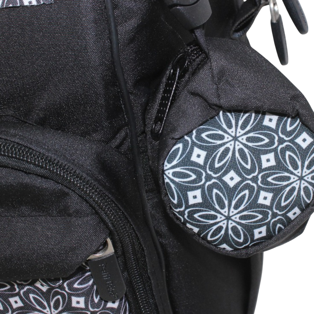 Petit Bebe Vea Baby Diaper Bag – Black & White