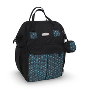Petit Bebe Vea Baby Diaper Bag – Black & Blue