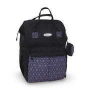 Petit Bebe Vea Baby Diaper Bag – Black & Purple