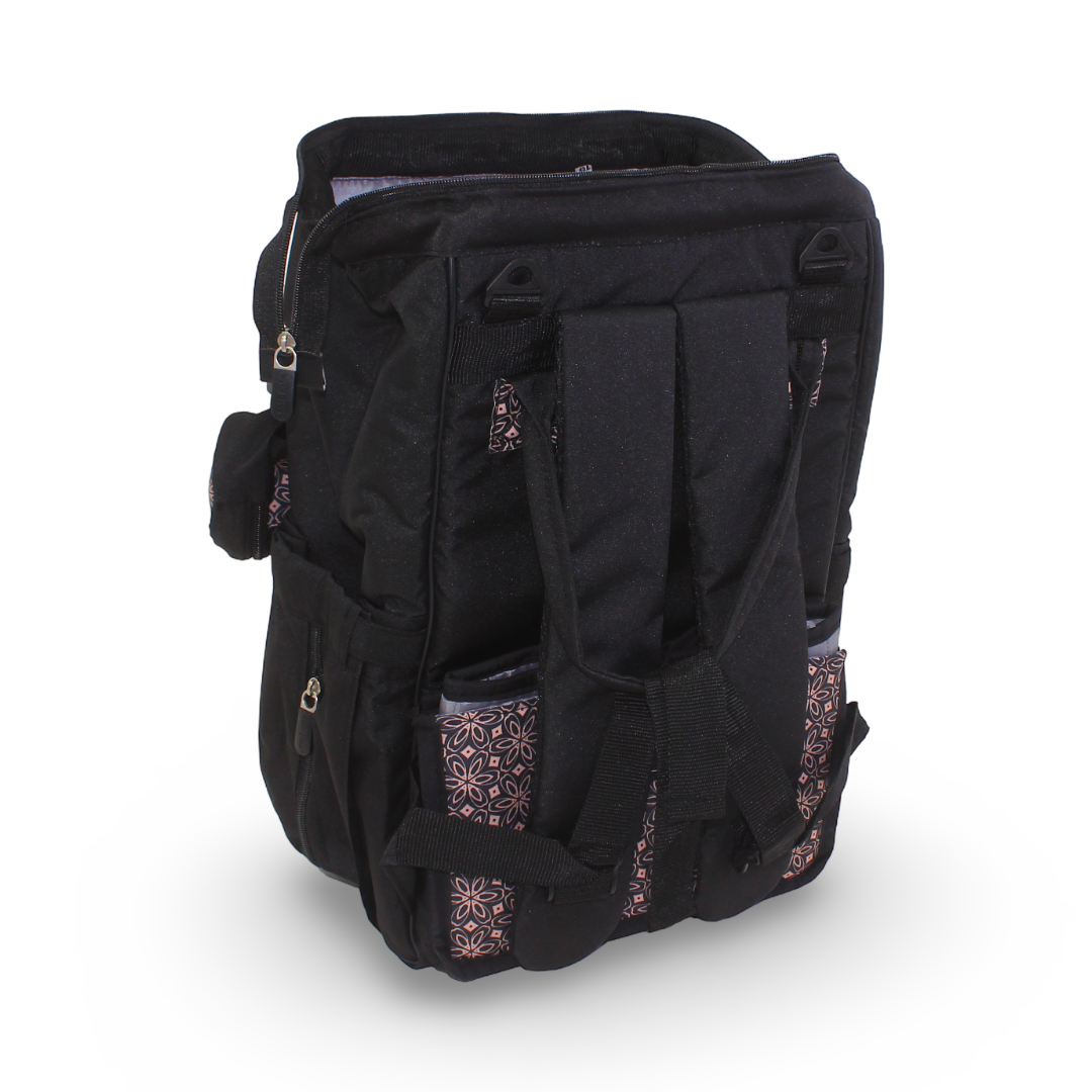 Petit Bebe Vea Baby Diaper Bag – Black*Beige