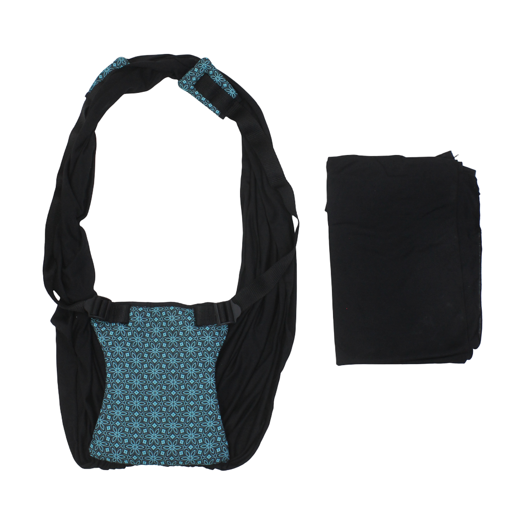 Petit Bebe Baby Vea Sling Carrier – Black & Blue - Baby Essentials