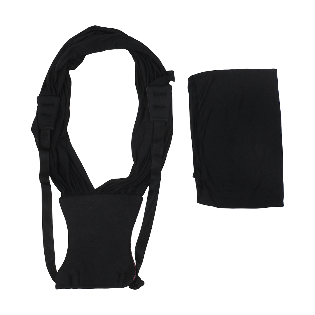 Petit Bebe Baby Vea Sling Carrier – Black & Fuchsia