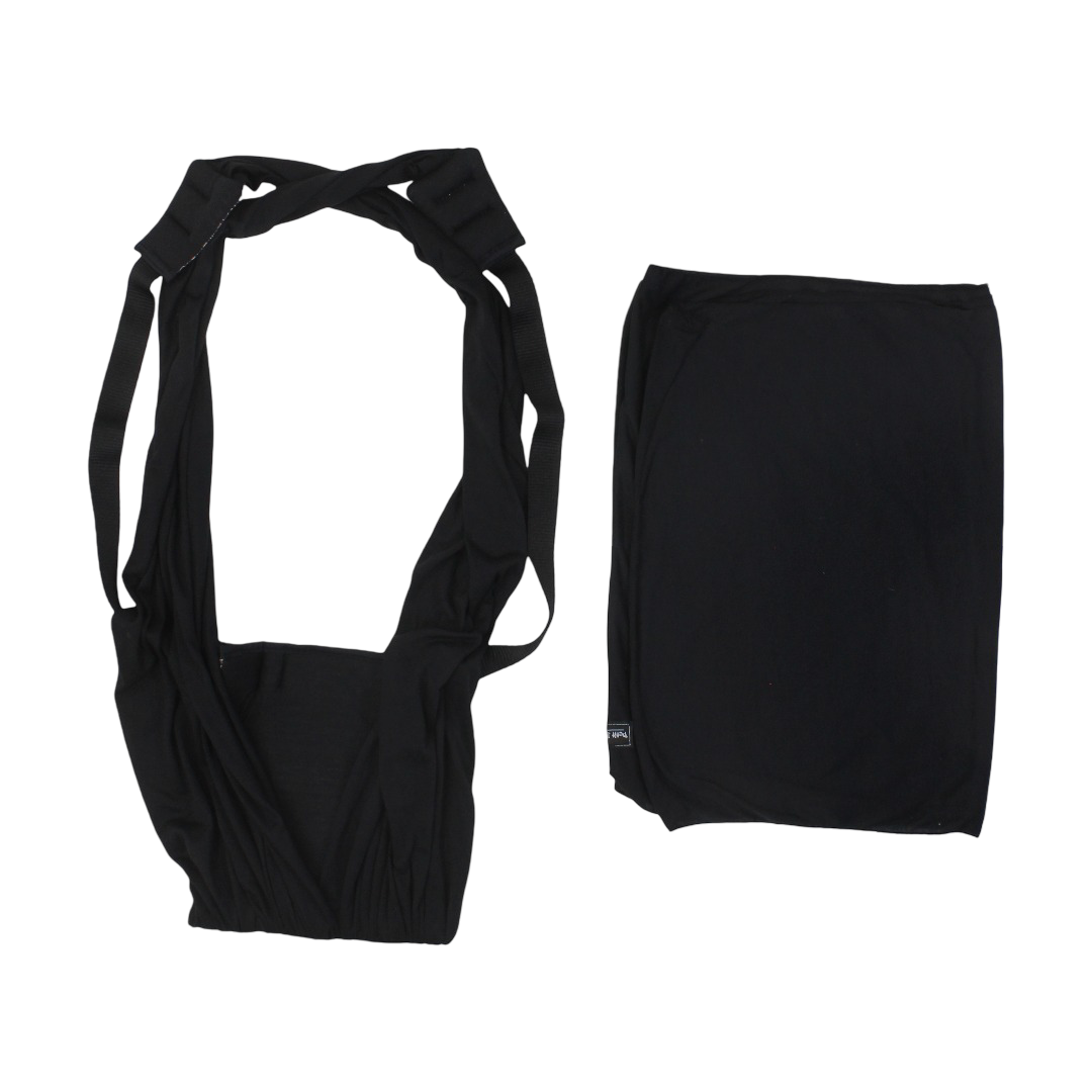 Petit Bebe Baby Vea Sling Carrier – Black & Beige