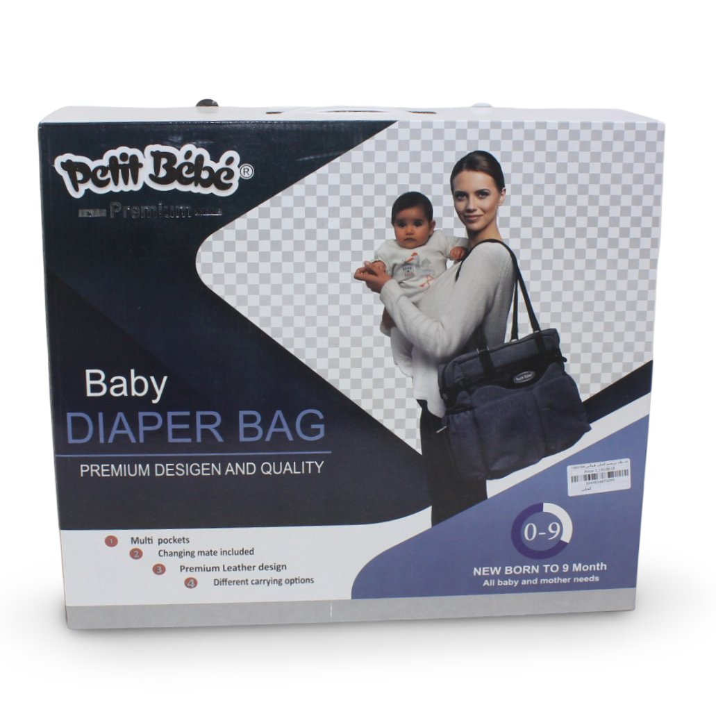 Petit Bebe Baby Diaper Bag Premium – Blue & Havan