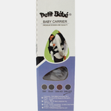 Petit Bebe Smart Gear Baby Carrier – Navy Blue Linen Fabric with Havana Leather