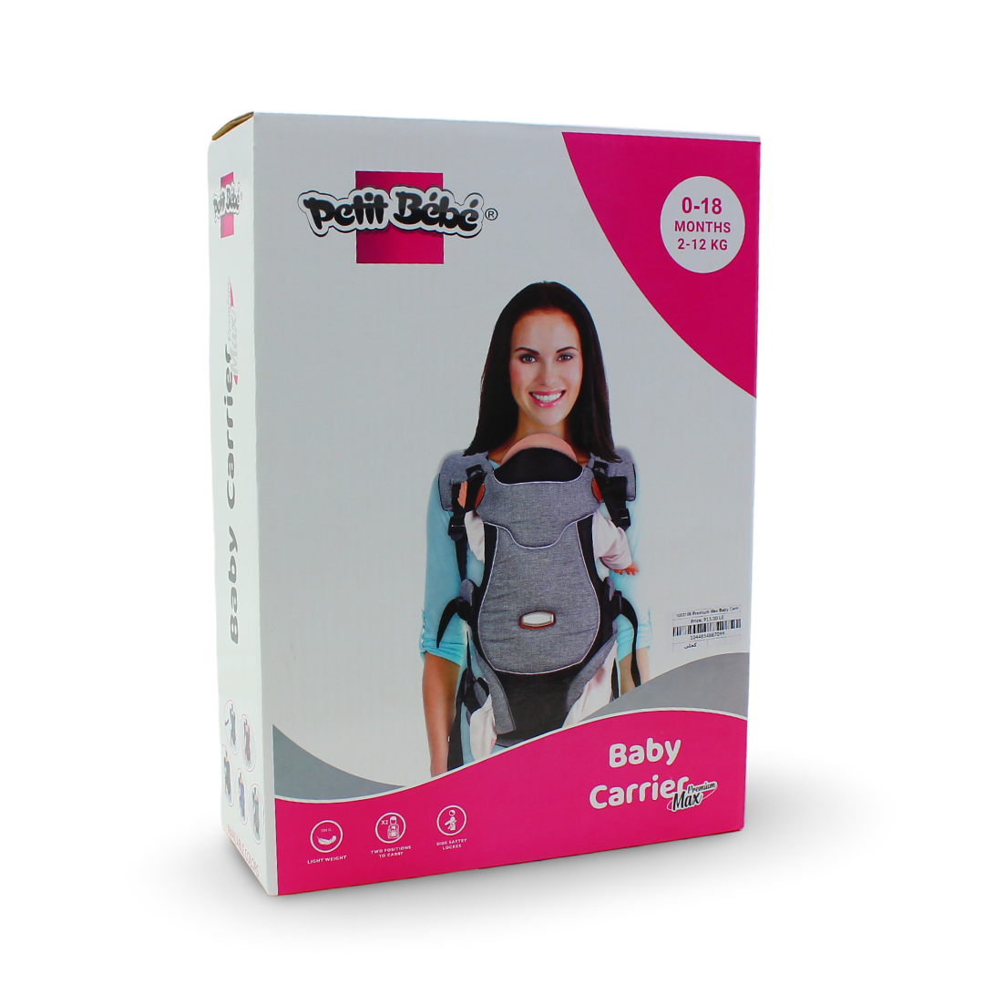 Petit Bebe Baby Carrier Premium Max – Linen Dark & Blue