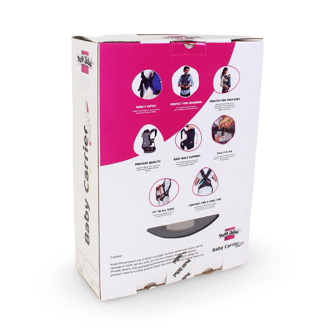 Petit Bebe Baby Carrier Premium Max – Black