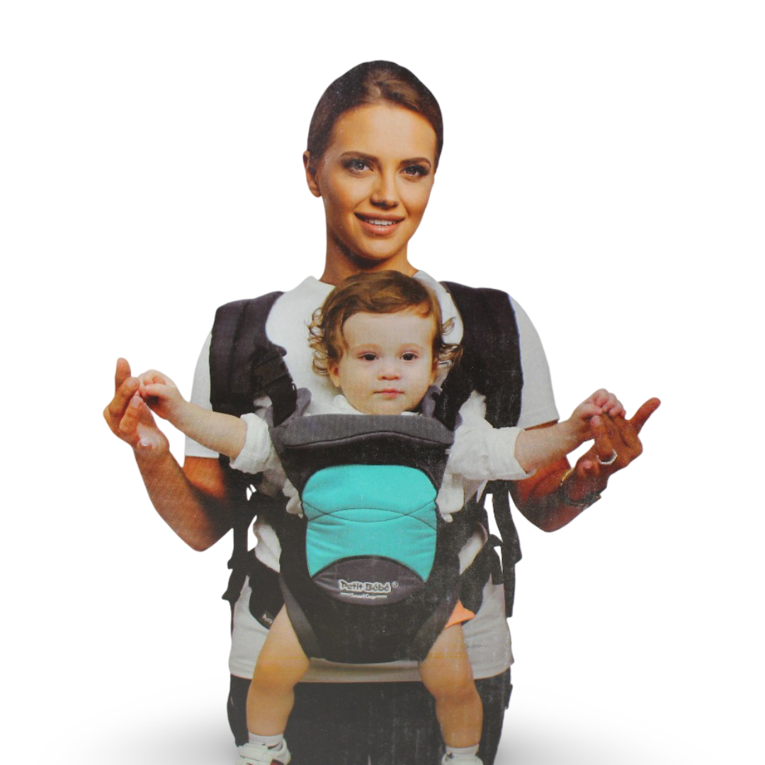 Petit Bebe Baby Carrier Smart Space – Aqua & Green - Baby Essentials