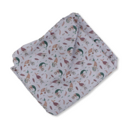 Cotton Baby Bed Sheet – Mermaid Print (120×60×8 cm)
