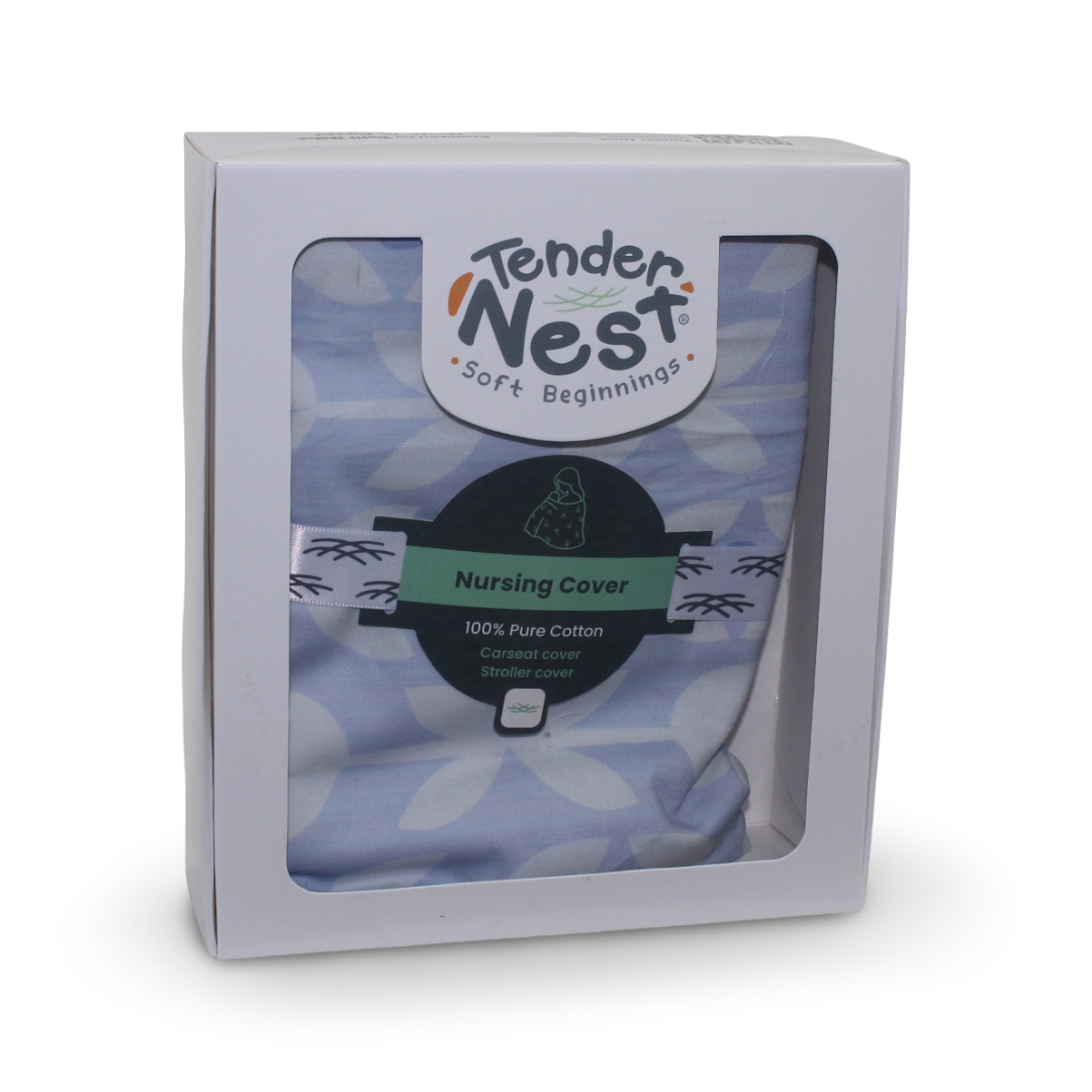 Cotton Nursing Cover – Purple Design