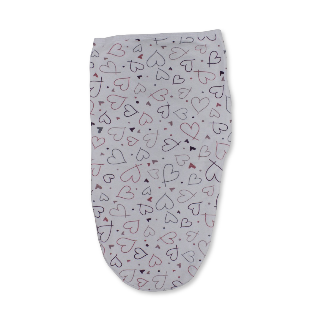Cotton Baby Swaddle – Heart Print