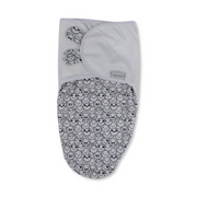Cotton Baby Swaddle – Smiley Black Design
