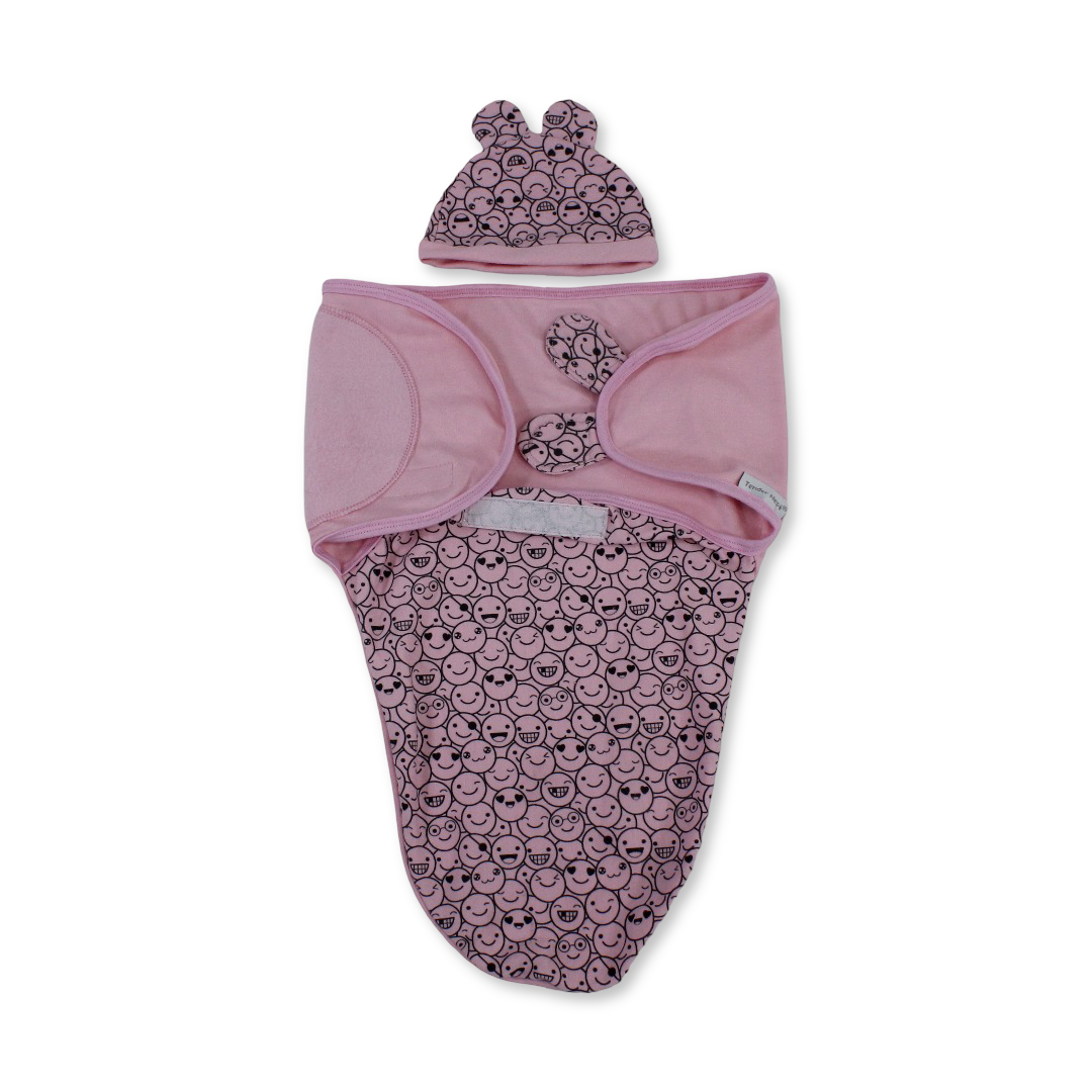 Cotton Baby Swaddle – Pink - Baby Essentials - Petit Bebe