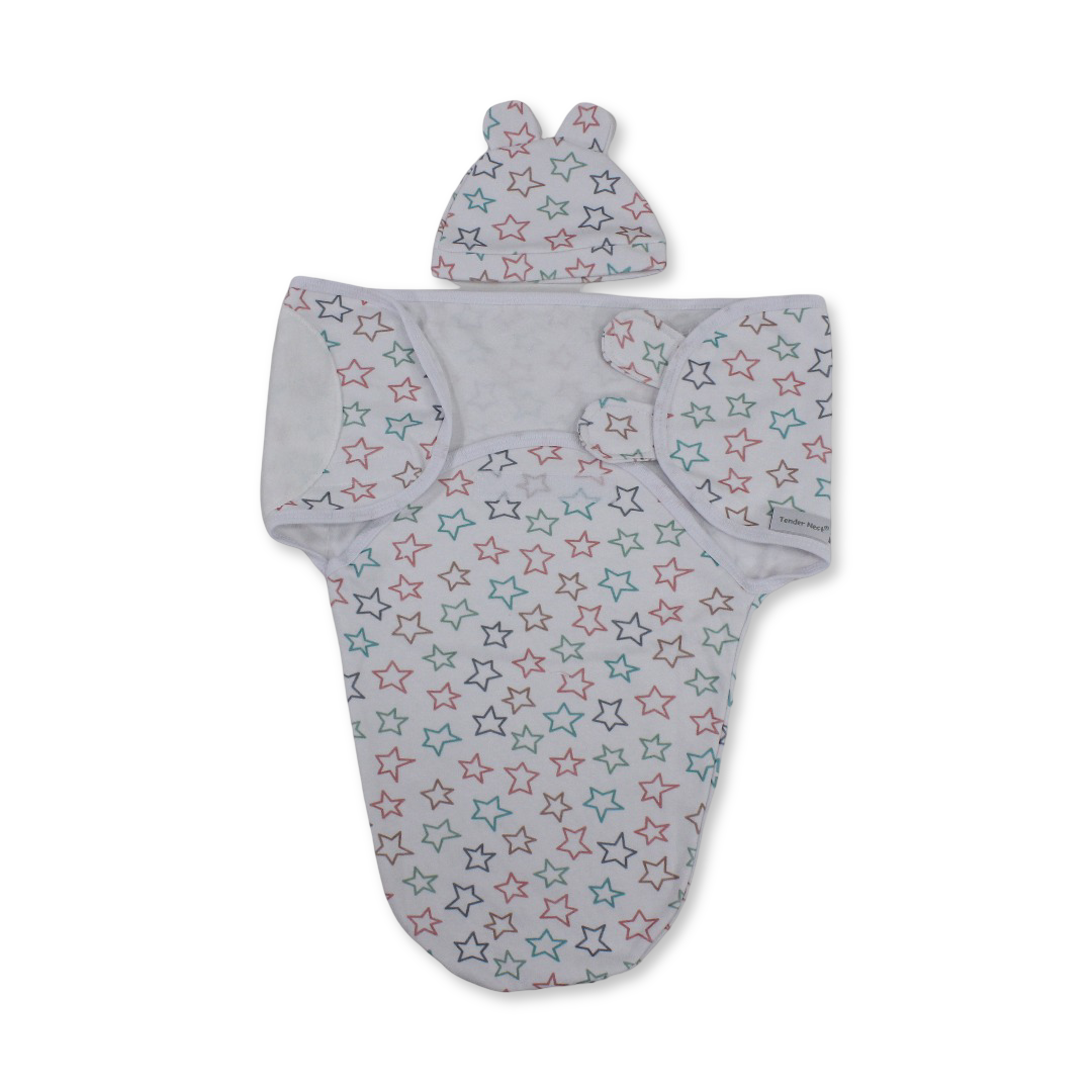 Cotton Baby Swaddle – Stars Print