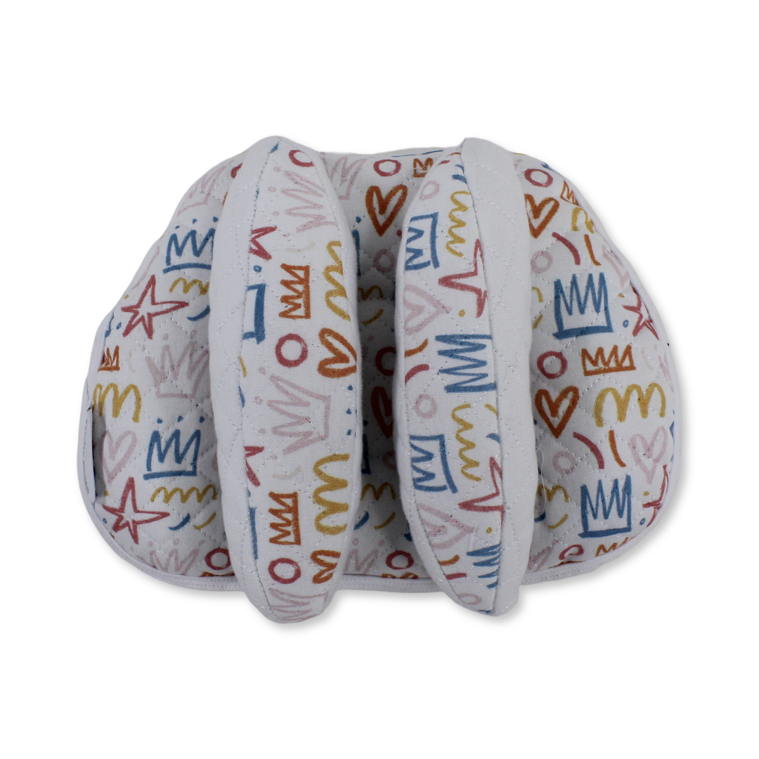 Cotton Baby Head Support Pillow – Royalty Design - Baby Essentials - Petit Bebe