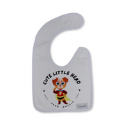 Cotton Baby Bib – Little Hero Dog Design