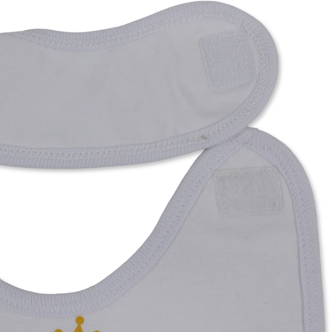 Cotton Baby Bib – Queen Fairy Flowers Design