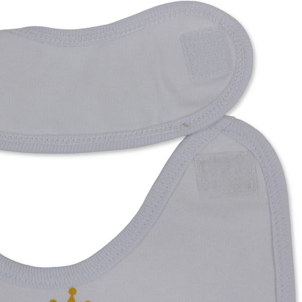 Cotton Baby Bib – Queen Fairy Flowers Design