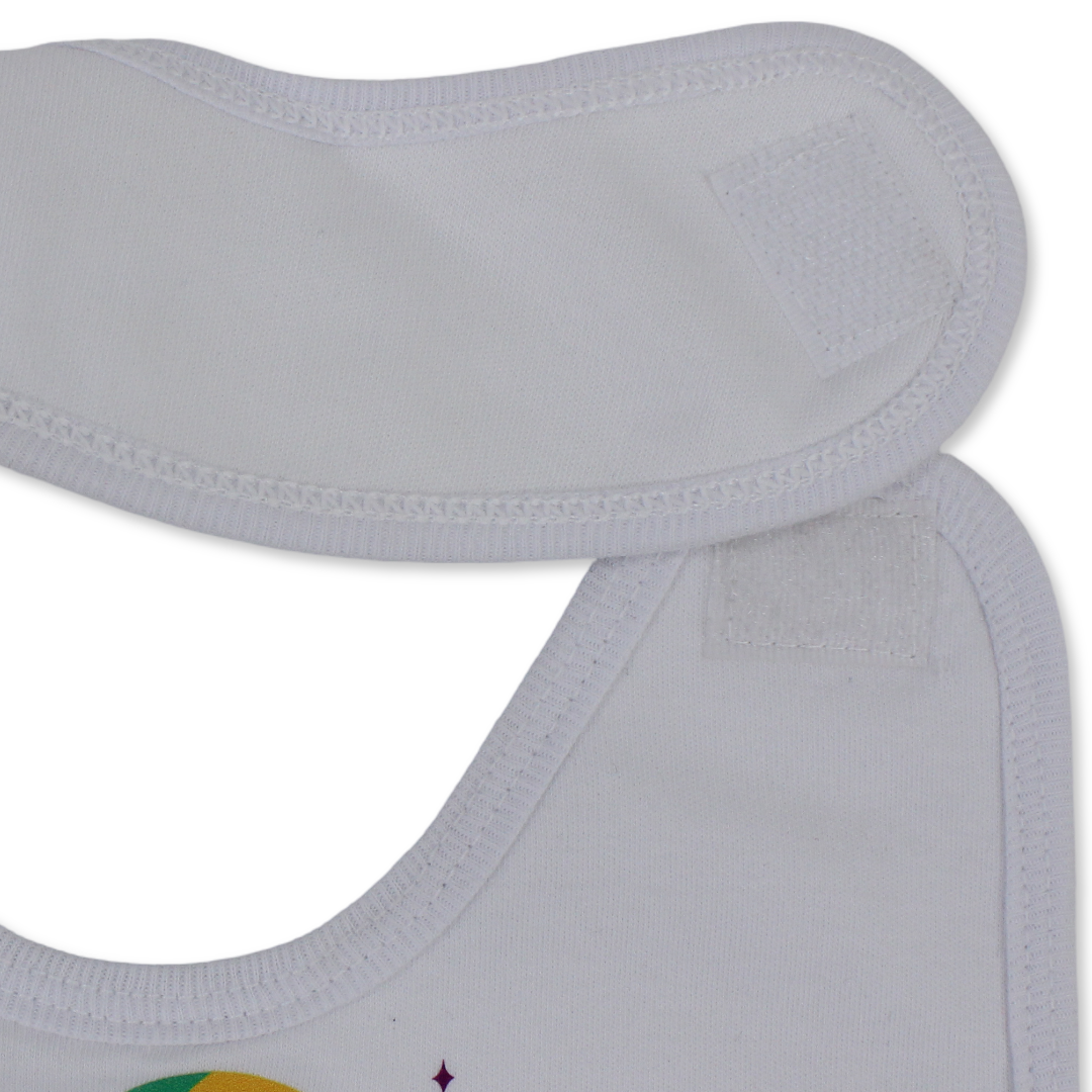 Cotton Baby Bib – Queen Fairy Hat Design