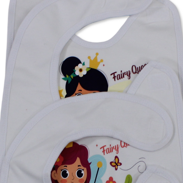 Cotton Baby Bib Set (3 Pieces) – Queen Fairy Designs