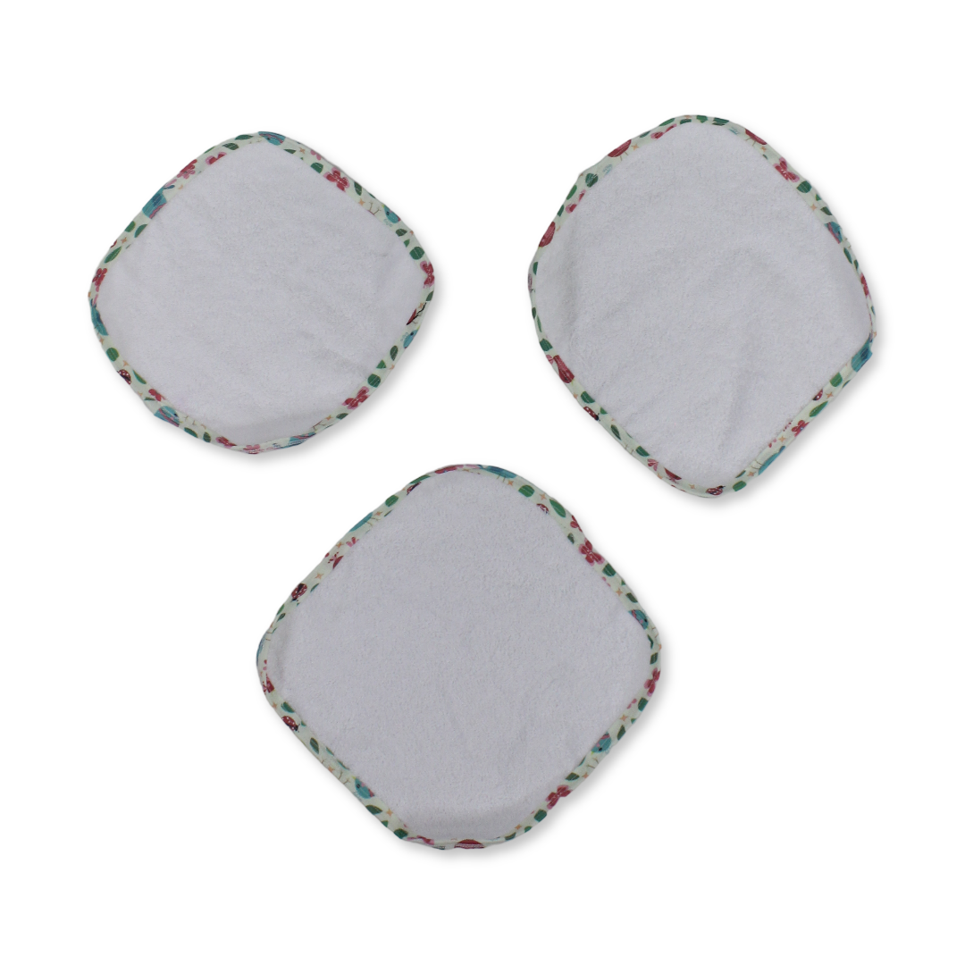 Cotton Baby Hand Towels Set (3 Pieces) – Bird Design - Baby Essentials - Petit Bebe