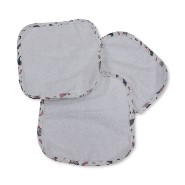 Cotton Baby Hand Towels Set (3 Pieces) – Mermaid Design