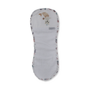 Cotton Baby Burp Cloth – Pink with Mermaid Design